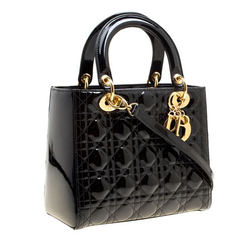 dior patent leather handbag|lady dior handbags.